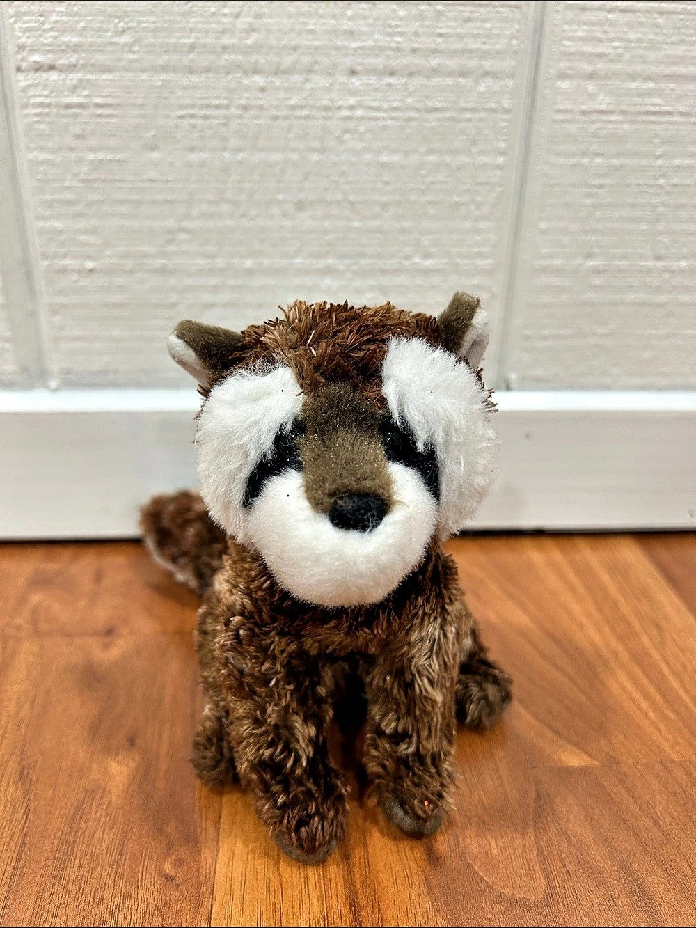 Douglas raccoon plush Toy Brown White size 6”